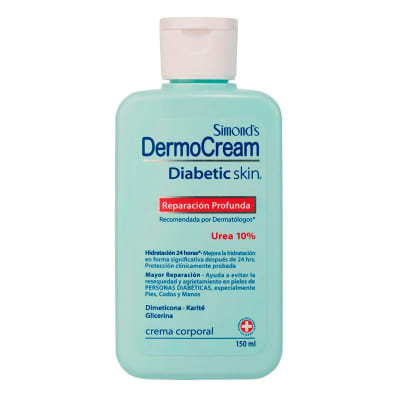 DERMOCREAM DIABETIC SKIN CREMA CORPORAL UREA 10% X 150 MILILITROS1
