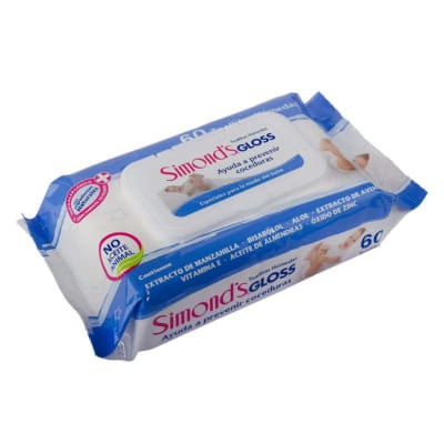 TOALLA HUMEDA SIMONDS GLOSS 2 X 60 UNIDADES1