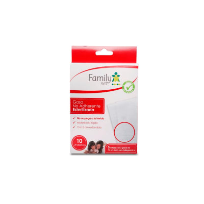 GASA NO ADHERENTE ESTERILIZADA 7,5 CENTIMETROS X 7,5 CENTIMETROS X 10 UNIDADES1