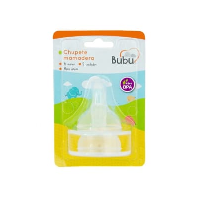 CHUPETE MAMADERA BOCA ANCHA 6 MESES X 2 UNIDADES1