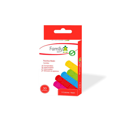 PARCHE CURITA COLORES NEON X 30 UNIDADES1