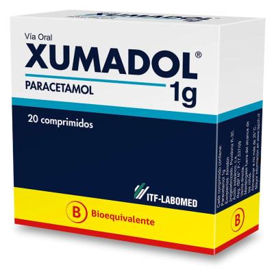 XUMADOL 1 GRAMO X 20 COMPRIMIDOS BIOEQUIVALENTE1