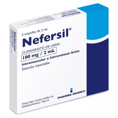 NEFERSIL INYECTABLE 100 MILIGRAMOS/2 MILILITROS X 5 AMPOLLAS1