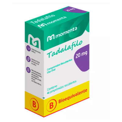 TADALAFILO 20 MILIGRAMOS X 4 COMPRIMIDOS1