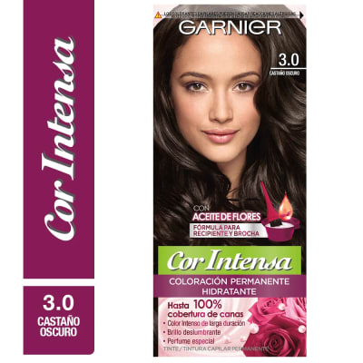 TINTE PELO GARNIER COR INTENSA 3.0 CASTAÑO OSCURO X 1 UNIDAD1