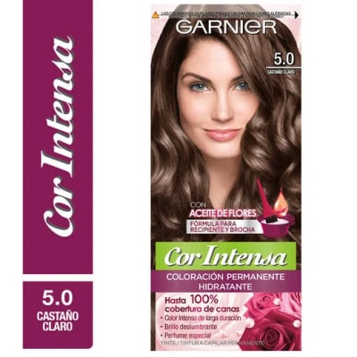 TINTE PELO GARNIER COR INTENSA 5.0 CASTAÑO CLARO X 1 UNIDAD1