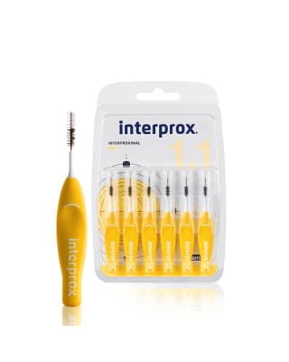 INTERPROX CEPILLO INTERPROXIMAL MINI 1,1 MILIMETROS X 6 UNIDADES1