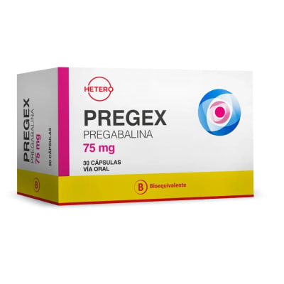 PREGEX 75 MILIGRAMOS X 30 CAPSULAS BIOEQUIVALENTE1