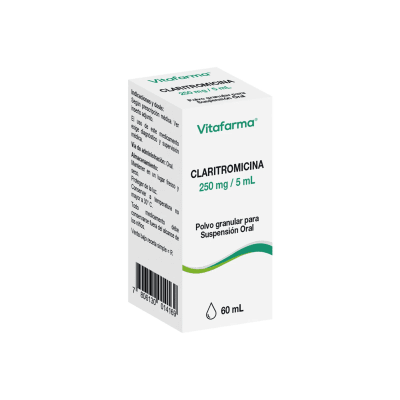 CLARITROMICINA 250MG/5ML X 60 MILILITROS1