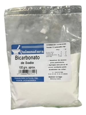 BICARBONATO DE SODIO POLVO 100 GRAMOS X 1 SOBRE1