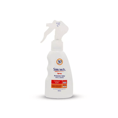 PANTALLA SOLAR SPRAY SIMONDS FACTOR 50 X 100 MILILITROS1