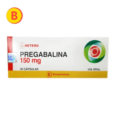 PREGABALINA 150 MILIGRAMOS X 30 CAPSULAS HETERO BIOEQUIVALENTE1