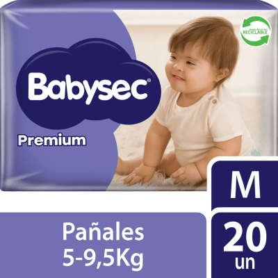 BABYSEC PREMIUM FLEXIBLE TALLA M X 20 UNIDADES1