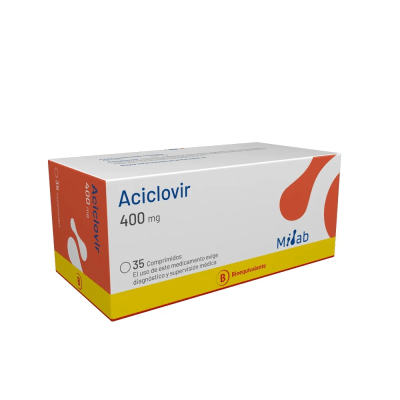 ACICLOVIR 400 MILIGRAMOS X 35 COMPRIMIDOS BIOEQUIVALENTE MINTLAB1