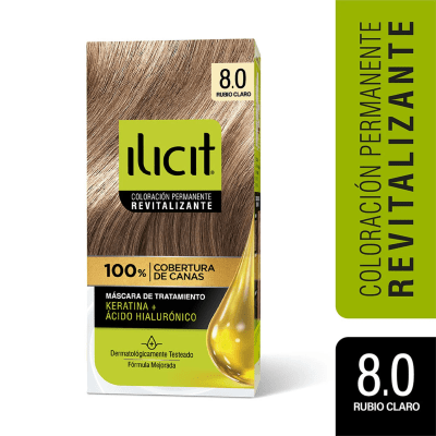 TINTE PELO ILICIT 8/0 RUBIO CLARO X 45 GRAMOS1