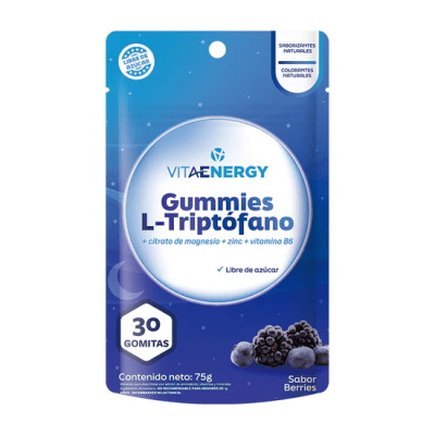 L-TRIPTOFANO GOMITAS X 30 UNIDADES SABOR BERRIES- VITAENERGY1