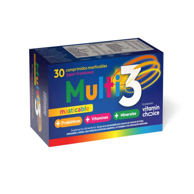 MULTI 3 MINI X 30 COMPRIMIDOS MASTICABLES1