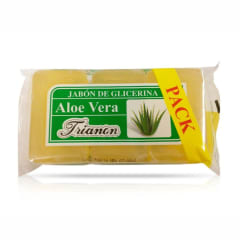 JABON DE GLICERINA ALOE VERA 100 GRAMOS X 3