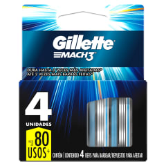 GILLETTE MACH3 REPUESTO X 4 UNIDADES