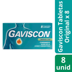 GAVISCON MENTA X 8 COMPRIMIDOS MASTICABLES