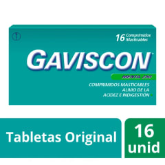 GAVISCON MENTA X 16 COMPRIMIDOS MASTICABLES
