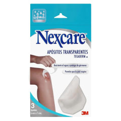 APOSITO TRANSPARENTE TEGADERM  6 CENTIMETROS X 7 CENTIMETROS X 3 UNIDADES