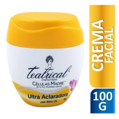 TEATRICAL CREMA FACIAL ACLARADORA X 100 GRAMOS