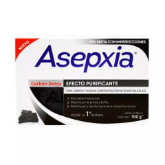 ASEPXIA JABON DE CARBON X 100 GRAMOS