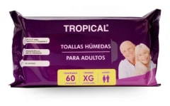 TOALLA HUMEDA ADULTO X 60 UND TROPICAL