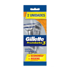 GILLETTE PRESTOBARBA X 2 UNIDADES