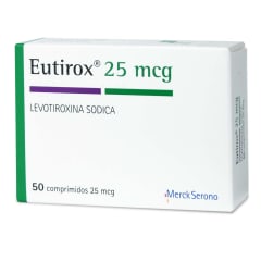 EUTIROX 25 MICROGRAMOS X 50 COMPRIMIDOS