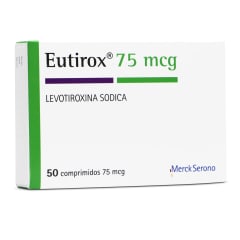 EUTIROX 75 MICROGRAMOS X 50 COMPRIMIDOS