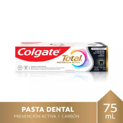 COLGATE CREMA DENTAL TOTAL 12 CON CARBON X 75 GRAMOS