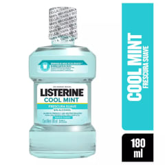 LISTERINE ENJUAGUE BUCAL COOL MINT ZERO X 180 MILILITROS