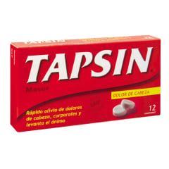 TAPSIN ANALGESICO ROJO X 12 COMPRIMIDOS