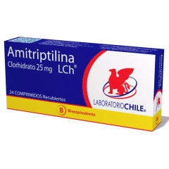 AMITRIPTILINA 25 MILIGRAMOS X  24 COMPRIMIDOS