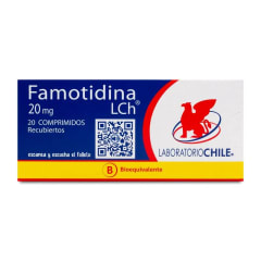 FAMOTIDINA 20 MILIGRAMOS X 20 COMPRIMIDOS BIOEQUIVALENTE