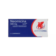 NEOMICINA 500 MILIGRAMOS X 12 COMPRIMIDOS
