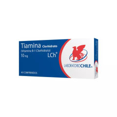 TIAMINA VITAMINA B1 10 MILIGRAMOS X 40 COMPRIMIDOS