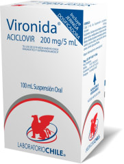 VIRONIDA SUSPENSION ORAL 200 MILIGRAMOS/5 MILILITROS X 100 MILILITROS