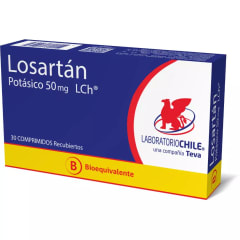 LOSARTAN 50 MILIGRAMOS X 30 COMPRIMIDOS BIOEQUIVALENTE
