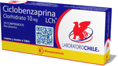 CICLOBENZAPRINA 10 MILIGRAMOS X 20 COMPRIMIDOS BIOEQUIVALENTE
