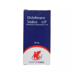 DICLOFENACO 1,5% SUSPENSION ORAL GOTAS X 20 MILILITROS