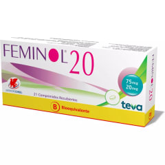 FEMINOL-20 X 21 COMPRIMIDOS