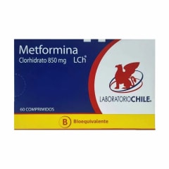 METFORMINA 850 MILIGRAMOS X 60 COMPRIMIDOS BIOEQUIVALENTE