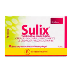 SULIX 0,4 MILIGRAMOS X 30 CAPSULAS BIOEQUIVALENTE