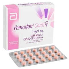FEMOSTON CONTI 1 MILIGRAMO/5 MILIGRAMOS X 28 COMPRIMIDOS