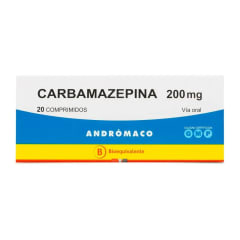 CARBAMAZEPINA 200 MILIGRAMOS X 20 COMPRIMIDOS BIOEQUIVALENTE