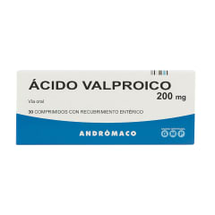 ACIDO VALPROICO 200 MILIGRAMOS X 30 COMPRIMIDOS