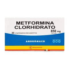 METFORMINA 850 MILIGRAMOS X 30 COMPRIMIDOS BIOEQUIVALENTE
